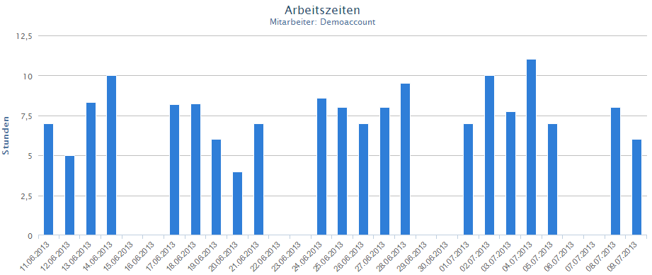 Projektarbeitszeiten